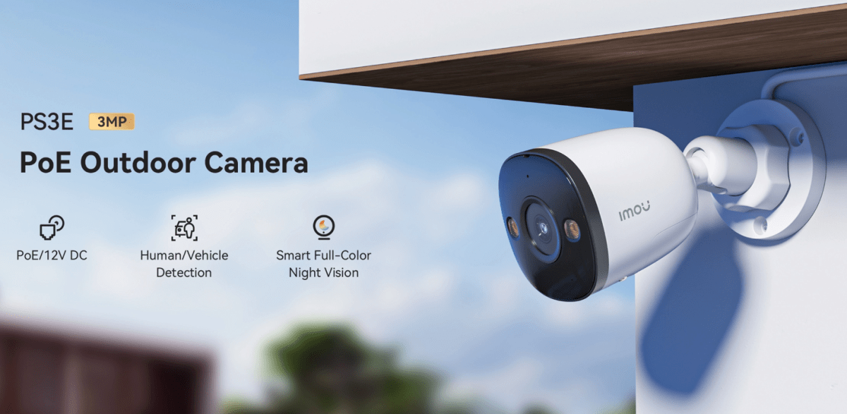 IPC-PS3EN-3M0 CAMARA BALA IP POE 3MP 2.8MM ONVIF MIC BIDIRECCIONAL FULLCOLOR AI MAX 512GB PLASTICA IMOU4