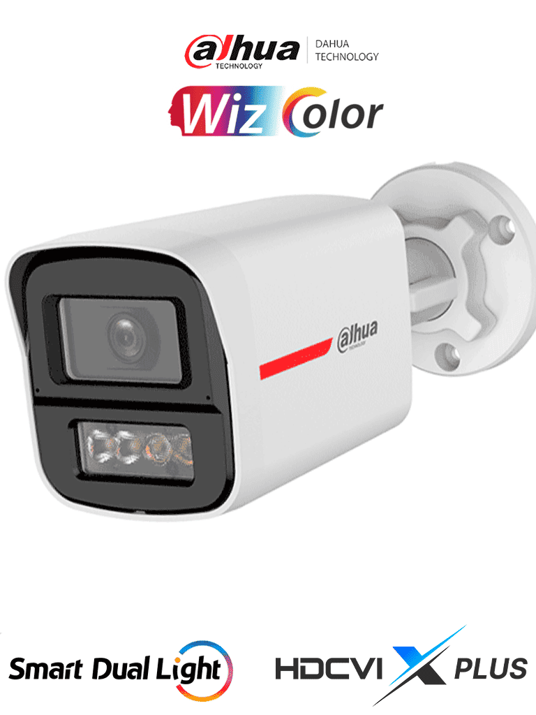 DH-HAC-HFW1249XN-IL-A-PRO-DIP CAMARA BALA 2MP 2.8MM DOBLES MICROFONO DUAL LED WIZCOLOR 50MT IP67 PLASTICA+METAL ANALOGA DAHUA2