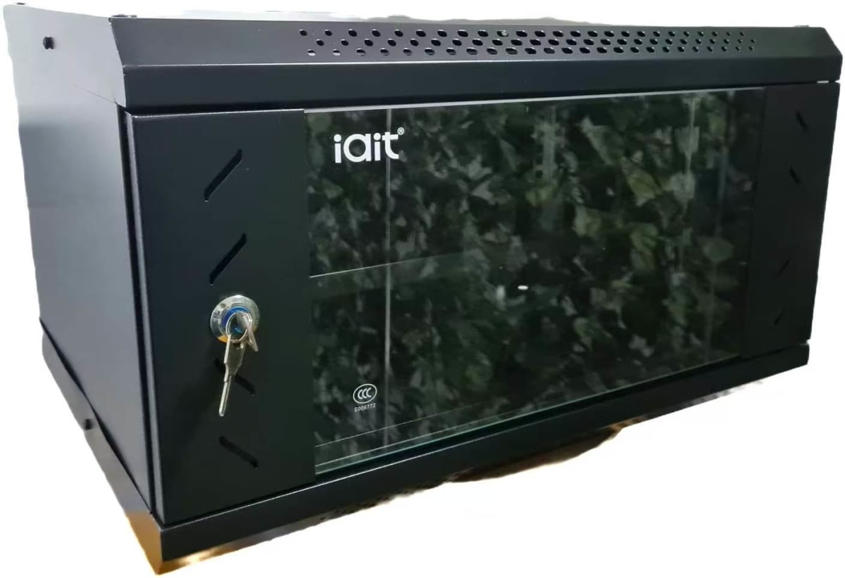 GABINETE RACK 6U FIJO A PARED CON BANDEJA METAL ACCESORIO OFERTA 0