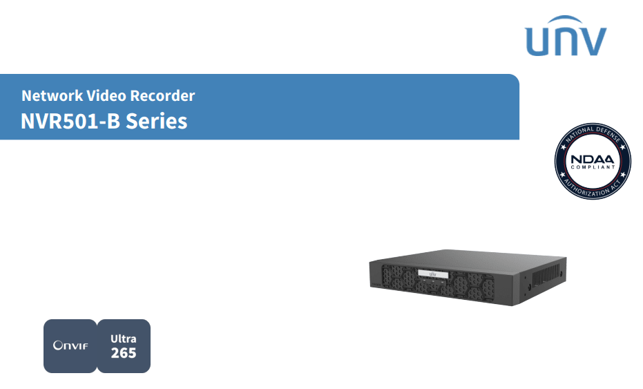 NVR501-08B-IQ NVR 8CH 16MP SIN POE 1HDD SIP Y UMD MAX16TB H.265+ ONVIF Smart Intrusion PreventioN UÑV 0