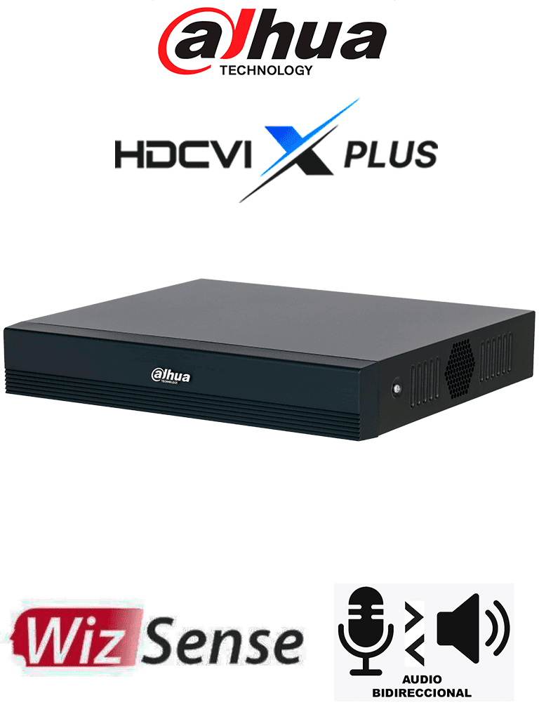 DH-XVR1B16H-I/T XVR LITE 16CH 1HDD WizSense Max 5MP LITE, IP Max 24CH,1HDD MAX 16TB SERIE AUDIOBIDIRECIONAL DAHUA2