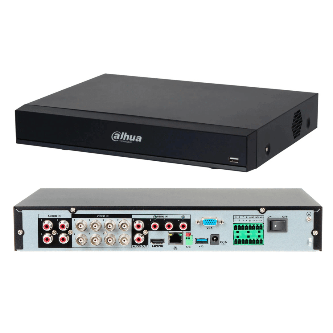 DH-XVR5108HE-I3/T XVR 8CH 1HDD WizSense SMD Max 5MP Lite MAXIMA 12 CANALES IP Salida Alarma IP SISTEMA AUDIOBIDIRECCIONAL DAHUA2