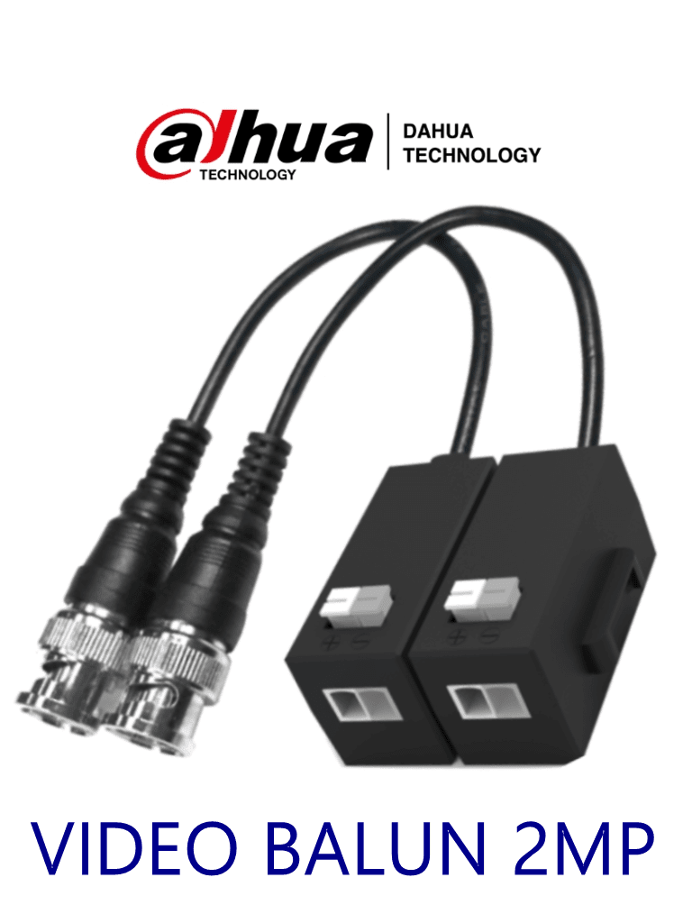 Balun Pasivo 2MP Dahua DH-PFM800-E HDCVI/TVI/AHD/CVBS por cable UTP CAT5E/6 (Con Botón) 0
