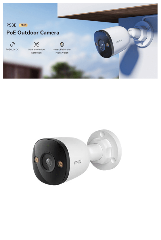 IPC-PS3EN-3M0 CAMARA BALA IP POE 3MP 2.8MM ONVIF MIC BIDIRECCIONAL FULLCOLOR AI MAX 512GB PLASTICA IMOU2