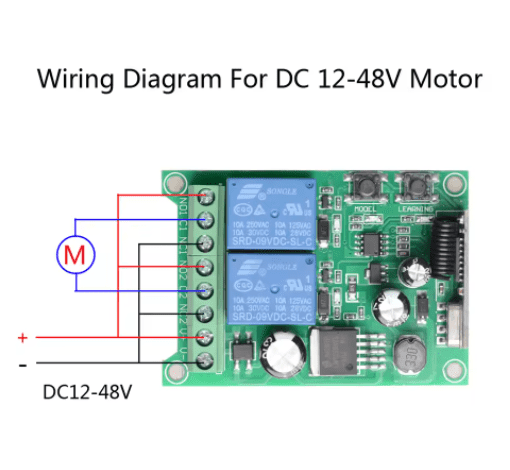 Interruptor de Control remoto inalámbrico,433Mhz,12V,2 canal, Modulo Receptor de Rele, 2 Controles.2
