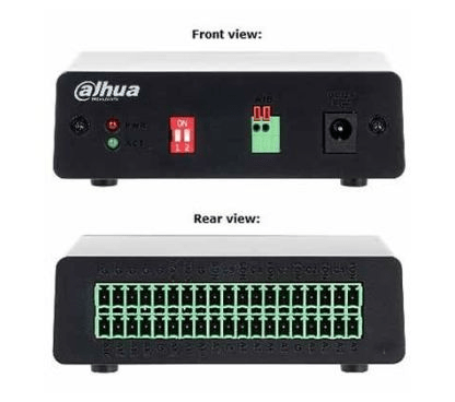 DHI-ARB1606 Alarma Box entre el dispositivo XVR/NVR y la caja de alarma:Entrada 16ch y salidas 6ch.3