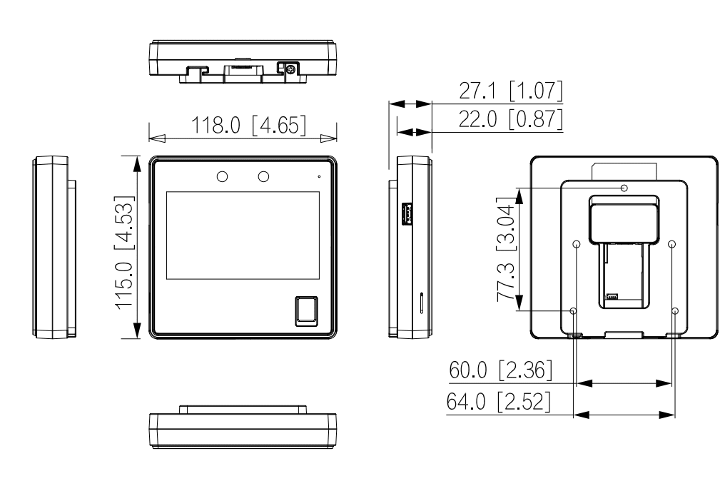 DHI-ASI3213A-W CONTROL DE ASISTENCIA CON  FACIA/TARJETA WIFI 4.3 PULGADA STOCK BODEGA6