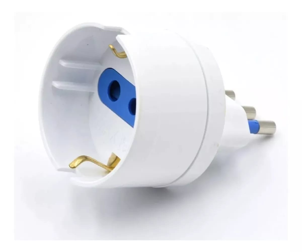 ADAPTADOR SIMPLE EURO A CHILENO BLANCO 10A 1500W SEC AT-Z91000 MARCA : ANTE3