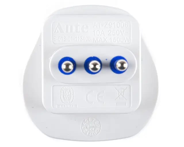 ADAPTADOR UNIVERSAL BLANCO 10A 1500W PARA VIAJE AT-Z91006 SEC MARCA : ANTE5