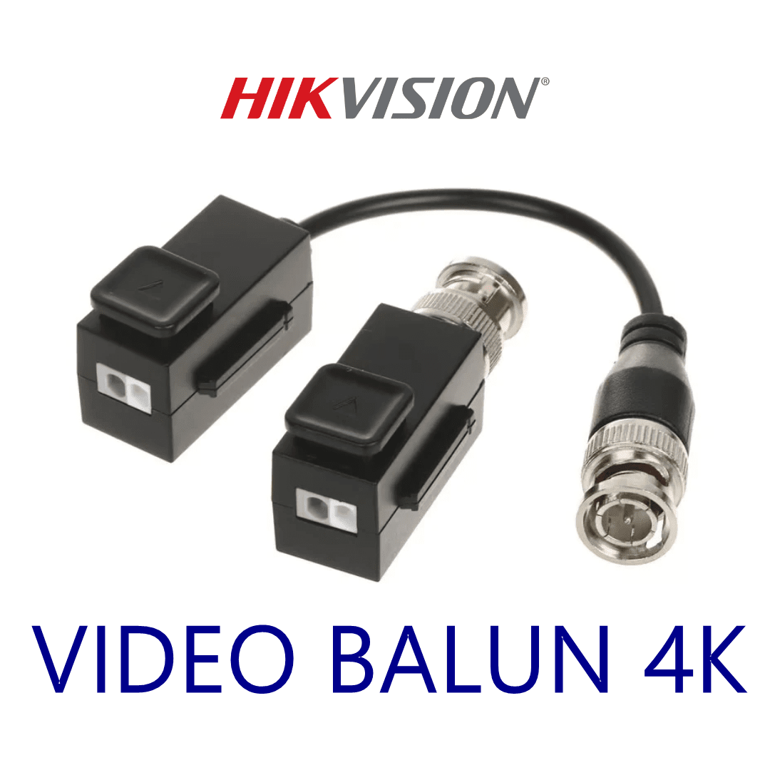 DS-1H18S/E(C) BALUN VIDEO PRESION 4K HDCVI/TVI/AHD/CVBS por cable UTP CAT5E/6 (Con Botón) HIKVISION  OFERTA 0