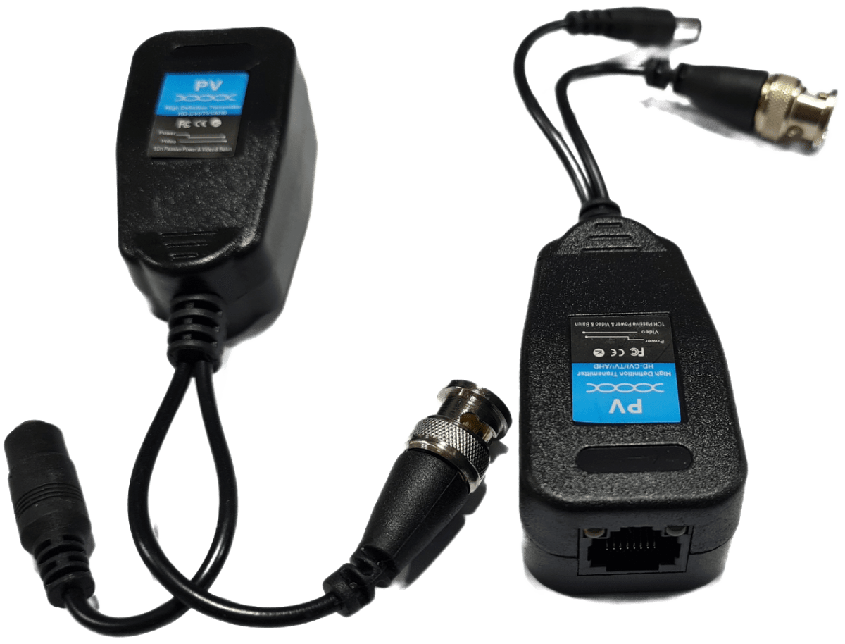 BALUN+RJ45 POWER PASIVO  PAR 8MP CON DC CORRIENTE3