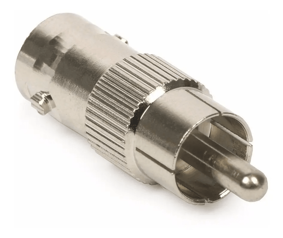 Conector Bnc  Adaptador Copla Video Bnc-rca Hembra Rca Macho METAL2