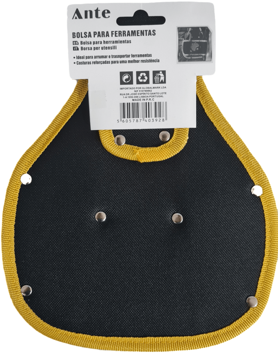 BOLSA Nylon PARA HERRAMIENTAS COLOR AMARILLA CON NEGRA TAMAÑO: 24*202