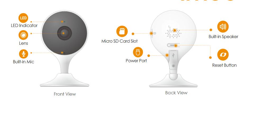 IPC-C32EN-A CAMARA Wifi IP IMOU Cue2 3MP 2.8mm IR10 Audio Bidireccional MAX 256GB 2.4GHz.2