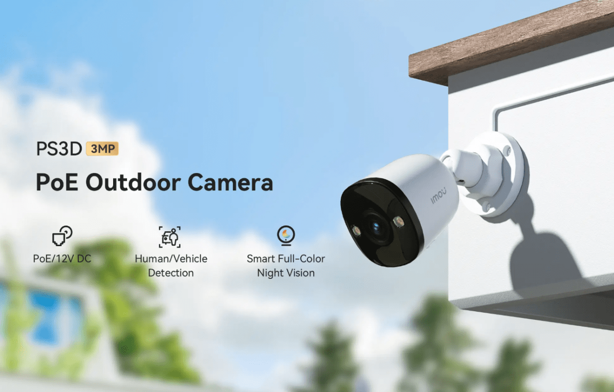 IPC-PS3DN-3M0 CAMARA BALA IP POE 3MP 2.8MM ONVIF MICROFONO FULLCOLOR AI MAX 512GB PLASTICA IMOU4