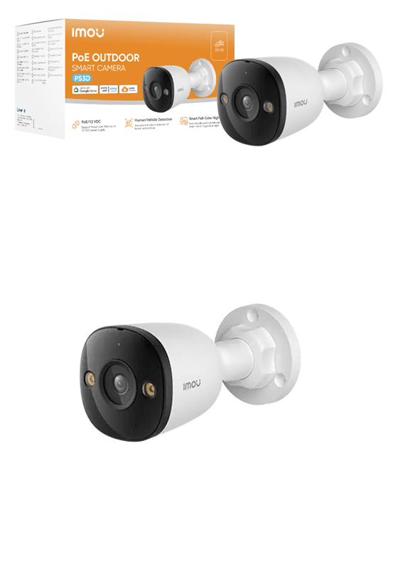 IPC-PS3DN-3M0 CAMARA BALA IP POE 3MP 2.8MM ONVIF MICROFONO FULLCOLOR AI MAX 512GB PLASTICA IMOU2