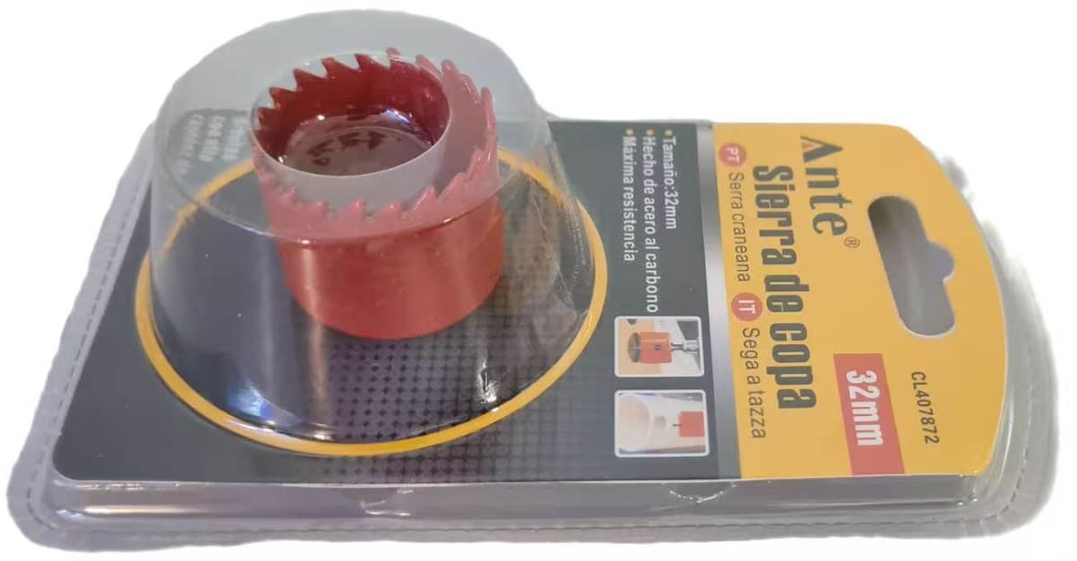 SIERRA DE COPA 32MM INSTALACIÓN ACERO AL CARBONO CL407872 5605787407872 MARCA ANTE2