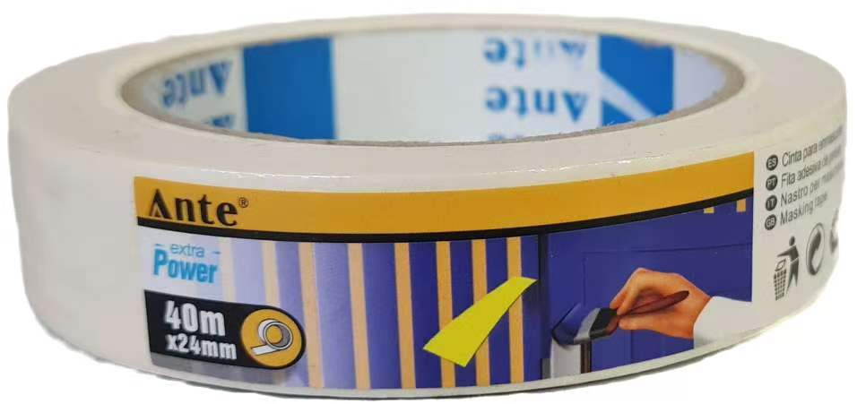 CINTA PARA ENMASCARAR PAPEL 40MT 24MM COLOR BLANCA 5605787003500 MARCA ANTE 0
