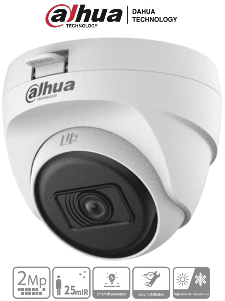 DH-HAC-T1A51N-U-0280B CAMARA DOMO 5MP 2.8MM IR25MT Plastica ANALOGA 12V 0