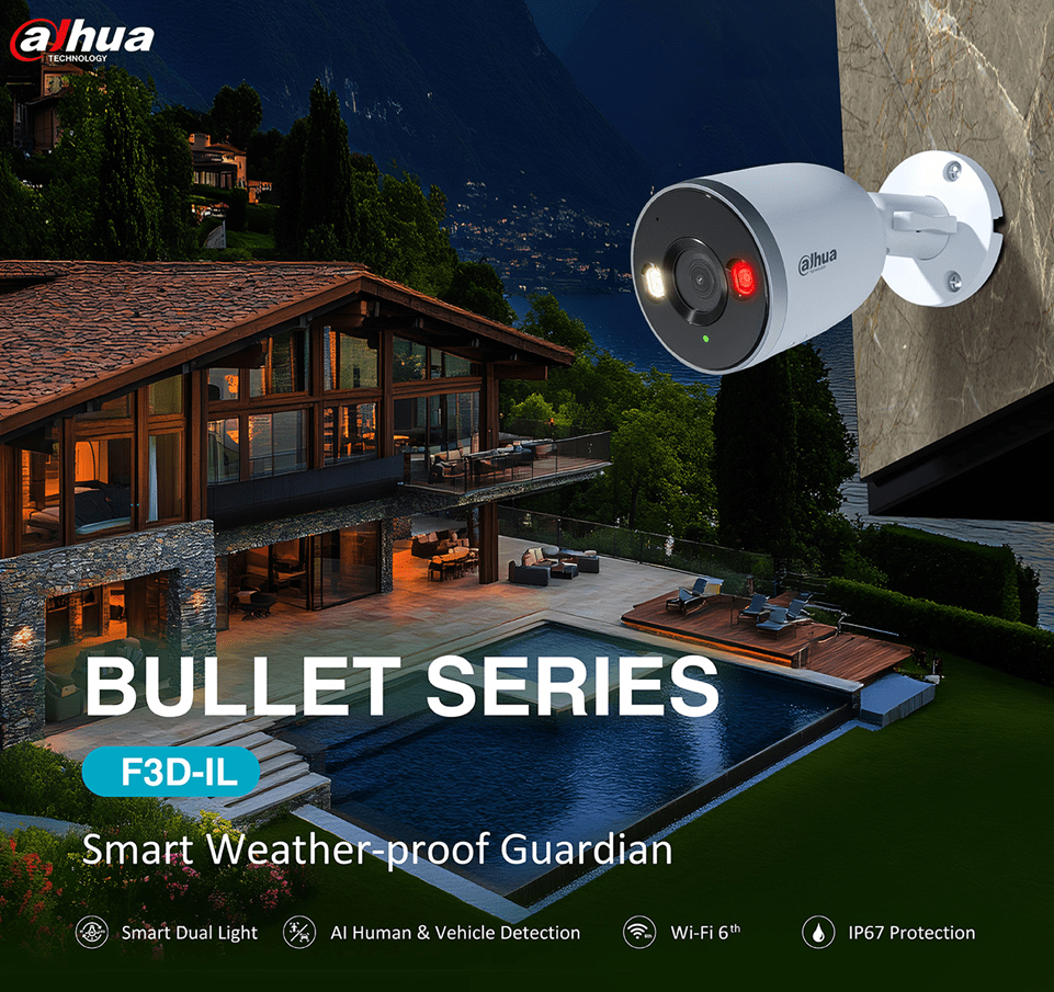 DH-IPC-F3DP-IL CAMARA BALA WIFI6 3MP 2.8MM SMART COLOR MICROFONO MICRO SD MAX 256GB 2.4G IP67 DAHUA 0