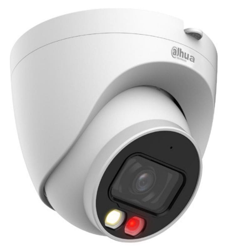 DH-IPC-HDW2249T-S-IL CAMARA DOMO IP POE 2MP 2.8MM 30MT Luz cálida/IR MICROFONO MAX 256GB METAL WizSense4