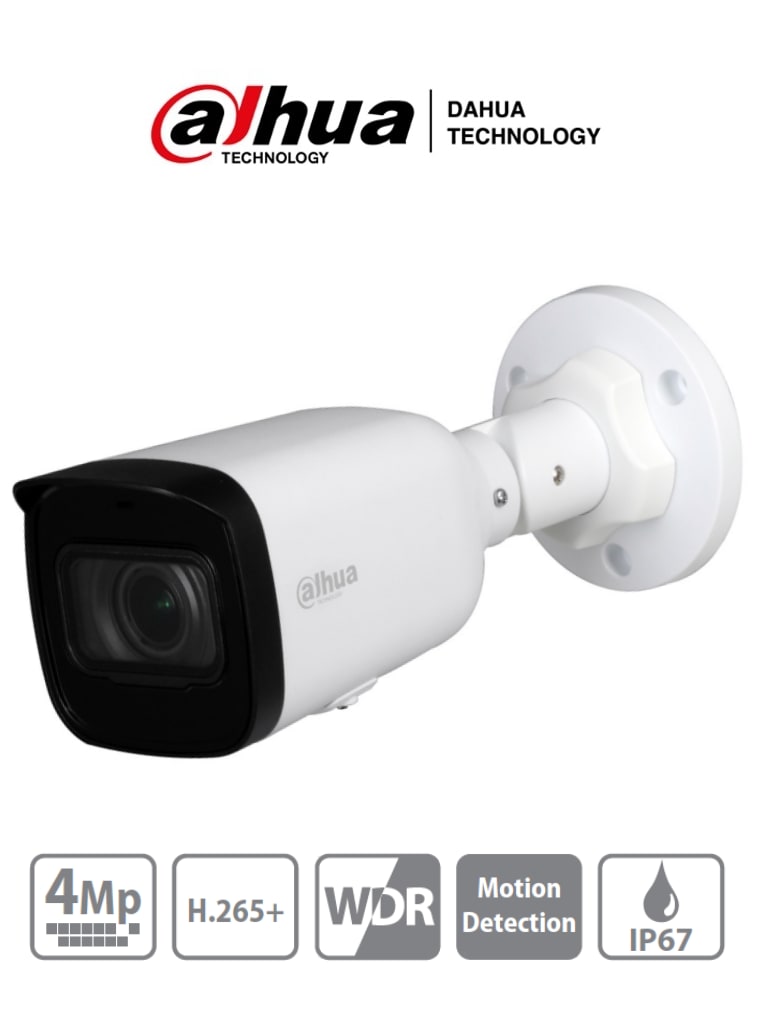 DH-IPC-HFW1431T1N-ZS-S4  IP POE 4MP VF MOTIRIZADA IR50MT METAL+PLASTICA IP67 MAX 256GB 0