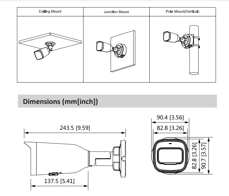 DH-IPC-HFW1431T1N-ZS-S4  IP POE 4MP VF MOTIRIZADA IR50MT METAL+PLASTICA IP67 MAX 256GB4
