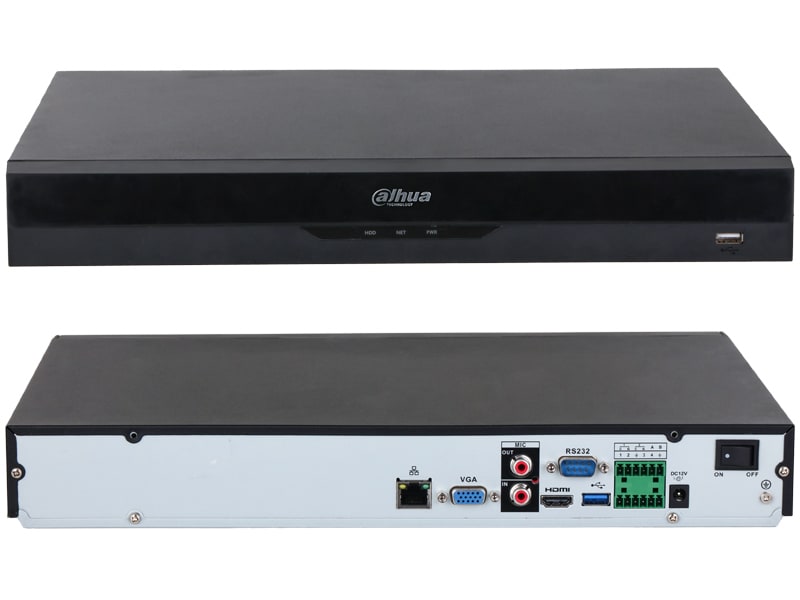 DHI-NVR5232-EI NVR SIN POE 32CH 4K WIZSENSE SMD AcuPick H.265+ 2HDD 1U ALARMA AI 2CH FACIAL DAHUA2