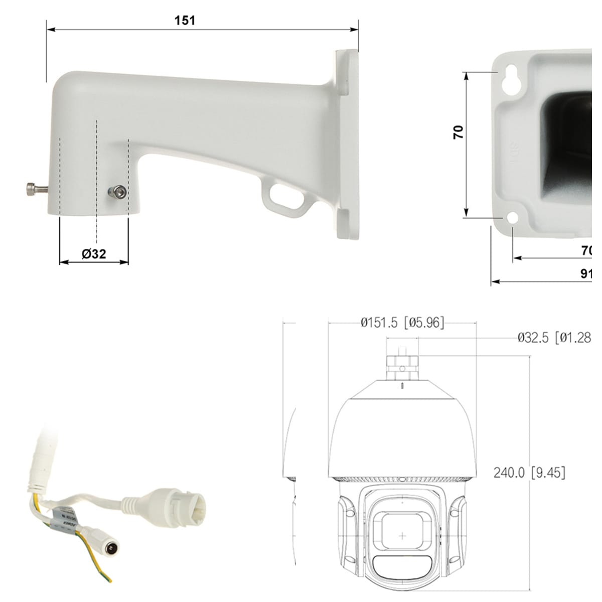 DH-SD3D216NB-GNY CAMARA PTZ IP POE 2MP 16X IR80 AUTO TRACKING SMD WIZSENSE AUDIO BIDIRECCIONAL CON SOPORTE DAHUA3