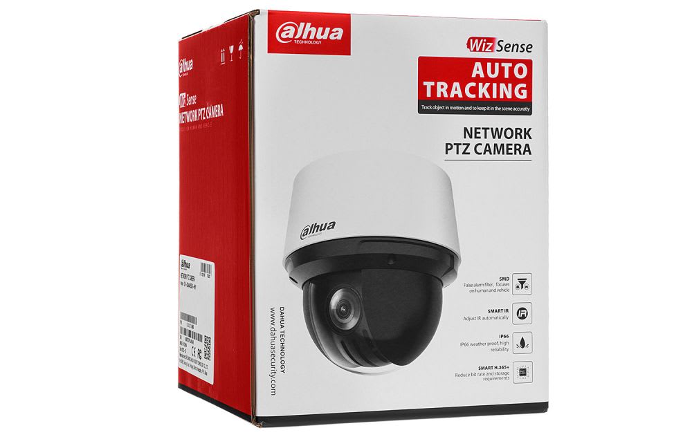 DH-SD4A216DB-HNY CAMARA PTZ IP POE 2MP 16X IR100 mts Auto-tracking IP66 Mc.SD Alarma SMD WizSense7