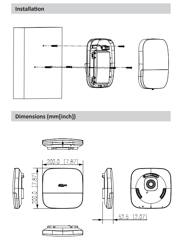 DHI-ARA13-W2 SIRENA EXTERIOR INALÁMBRICA 110 dB IP65 PC + ABS PILA+12V6