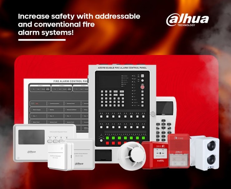 DHI-HY-C102-4 4 Zonas Panel Dahua de control de alarma contra incendios convencional,Con 2 Baterias.(Solo Panel)3