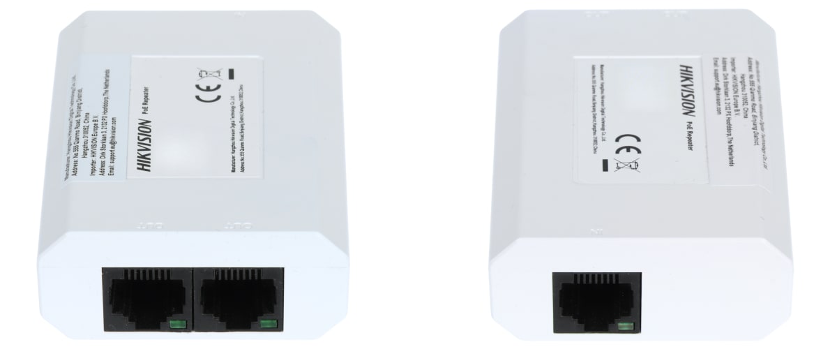 DS-3E0103DP-E/R EXTENSOR POE 1 A 2 ,30W 100Mbps EEE 802.3af/a 79.0*22.0*53.0mm HIK 0