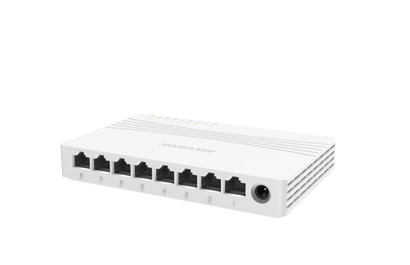 DS-3E0508D-E Switch de 8 puertos, 10/100/1000 Mbps, no administrado, sin PoE, 9V3
