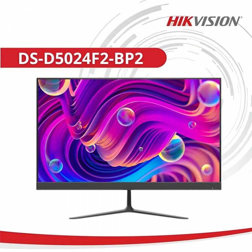 DS-D5024F2-BP2 MONITOR IPS FHD DE 23.8 Pulgadas y 100Hz AUDIO CCTV VIGILLANCIA 12V-2A PLAST HIKVISIO 0