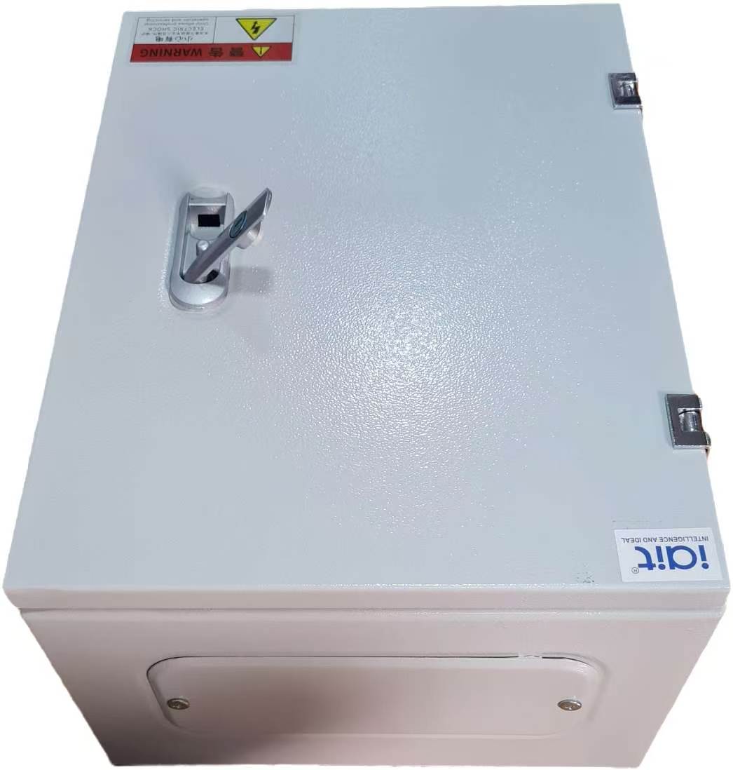 GABINETE MURAL RACK 1 PUERTA 300*400*200MM CON LLAVE PARA ELECTRICIDAD/CCTV METALICO GRIS IAI TECH5