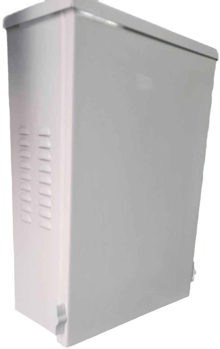 GABINETE MURAL EXTERIOR 28*19*10CM Metal Color:Blanco  IAI TECH 0