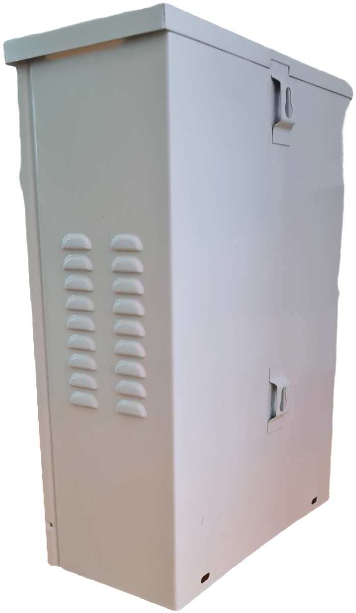 GABINETE MURAL EXTERIOR 28*19*10CM Metal Color:Blanco  IAI TECH4