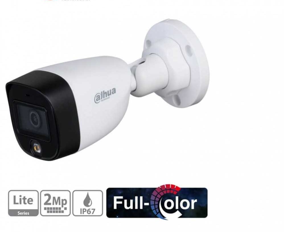 DH-HAC-HFW1209CLN-A-LED-1 CAMARA BALA 2MP 2.8mm 20MT Full-Color Microfono Plastica IP672