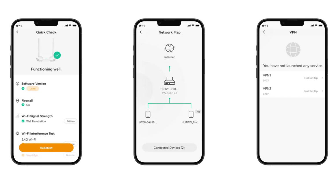 HR320 ROUTER 3CH 2.4Ghz 300Mbps WiFi 100Mbps 1*WAN+2*LAN  5V 1A Administrable POR APP IMOU5
