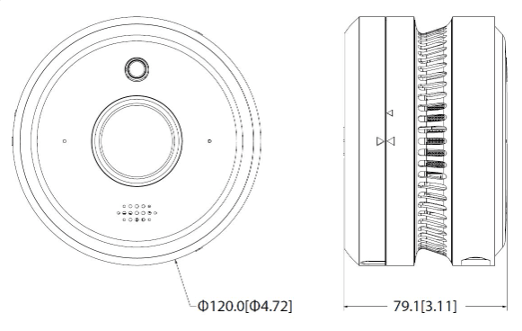 HY-SAV849HAN-E  Cámara Dahua IP AI deteccion humo/fuego 5MP 2.0mm IR20 PoE Micro SD STOCK BODEGA8