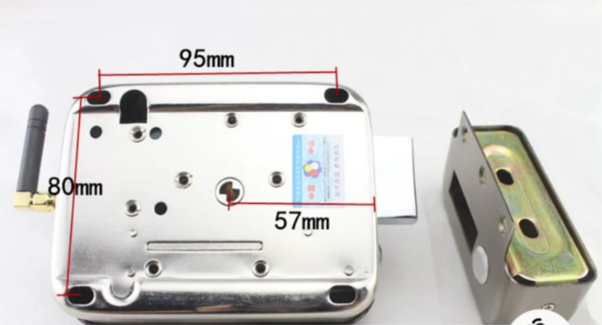 Cerradura Electronica Inalambrica Interiror 5V Con 2 Controles Remoto  A/AL/PRO:13*10*4CM5