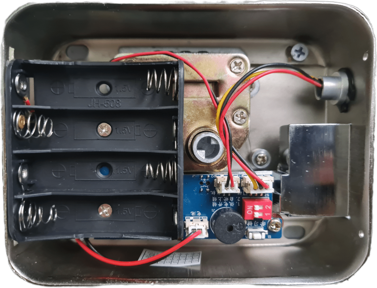 Cerradura Electronica Inalambrica Interiror 5V Con 2 Controles Remoto  A/AL/PRO:13*10*4CM3