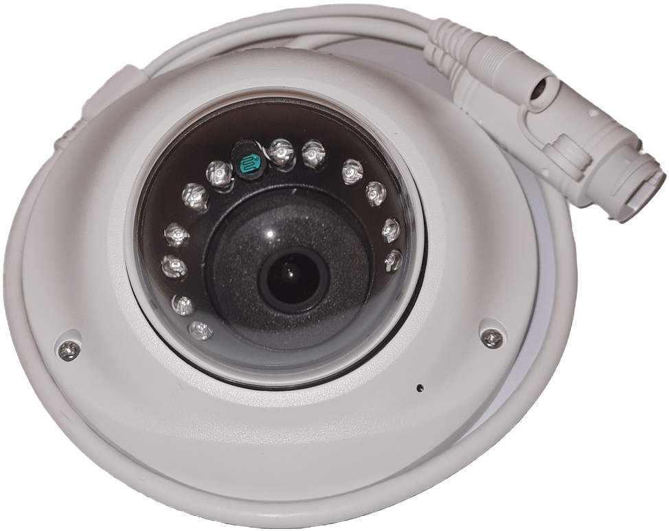 Camara MINI DOMO IP POE  3MP 2.8MM BUS MIC IK10 COMPATIBLE HIKVISION/DAHUA 120° Onvif Con Cúpula2