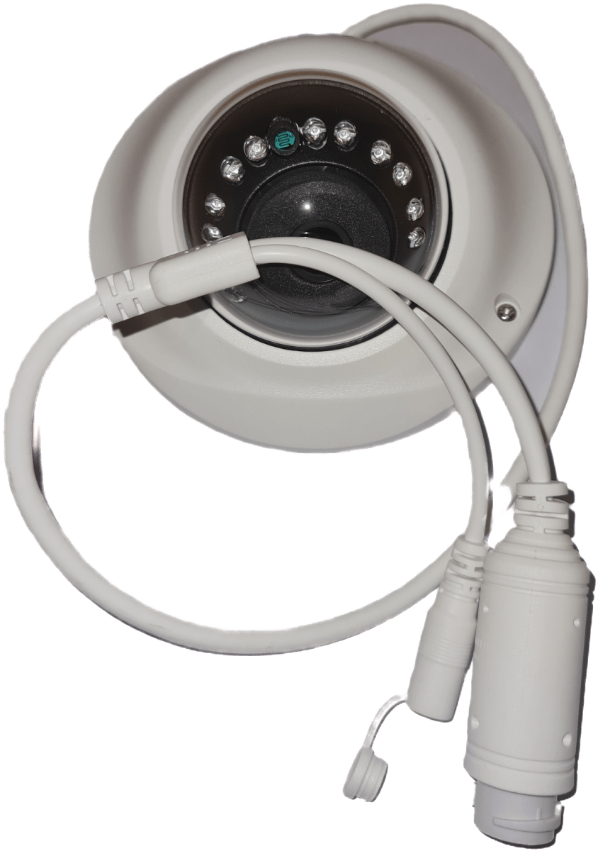 Camara MINI DOMO IP POE  3MP 2.8MM BUS MIC IK10 COMPATIBLE HIKVISION/DAHUA 120° Onvif Con Cúpula 0