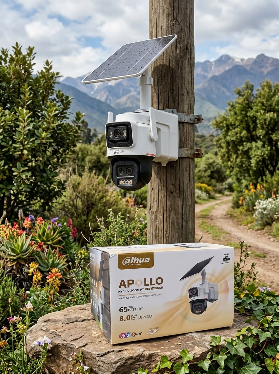 DH-IPC-PTS2649C-3E3Z-4GB20 CAMARA IP PT 4G PANEL SOLAR 3MP + 3MP WizColor ALARMA AUDIO BIDIRECCIONAL SMD AUTO TRACKING IP662