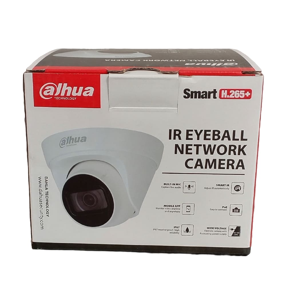 DH-IPC-HDW1431T1P-A-0280B-S6 CAMARA DOMO IP POE 4MP 2.8MM IR30MT MIC PLASTICA+METAL2