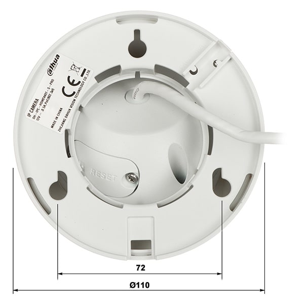 DH-IPC-HDW2449TP-S-LED-0280B-PRO CAMARA DOMO IP POE 4MP 2.8MM 30MT MIC WIZCOLOR MAX 256GB WizSense4