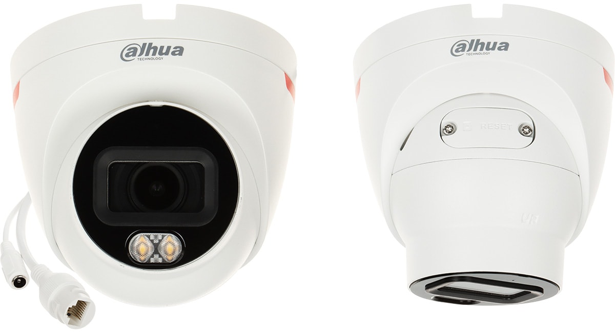 DH-IPC-HDW2449TP-S-LED-0280B-PRO CAMARA DOMO IP POE 4MP 2.8MM 30MT MIC WIZCOLOR MAX 256GB WizSense3