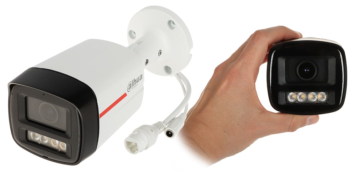 DH-IPC-HFW2449TLP-S-LED-PRO CAMARA BALA IP POE 4MP 2.8MM 50MT MIC WIZCOLOR MAX 256GB WizSense METAL2